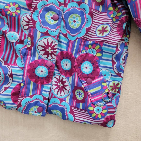 Hanna Andersson floral geometric jacket 5t - Picture 3 of 12
